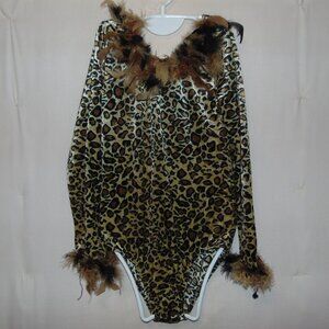Princess Paradise Long Sleeve Leopard Leotard NoTag